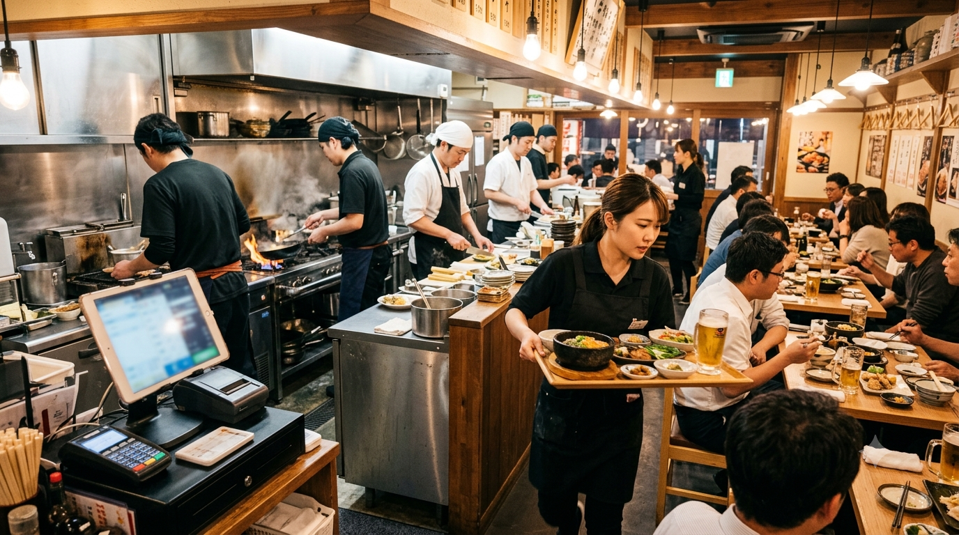 飲食店の勤怠管理|厨房とホールのシフト交代、ピークタイムでも打刻漏れを防ぐ方法